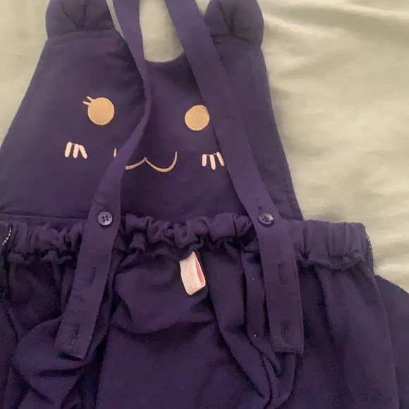 Cute overall mini dress with pockets preowned - Picture 13 of 16